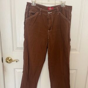 Dickies brown low rise carpenter pant